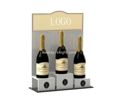 Plexiglass supplier customize acrylic wine bottle riser WDK-178