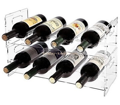 Perspex factory customize plexiglass wine bottle holder WDK-180