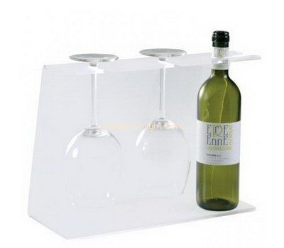 Perspex supplier customize acrylic wine bottle glass rack WDK-188