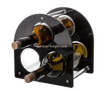 Plexiglass supplier custom acrylic wine bottle rack holder WDK-202