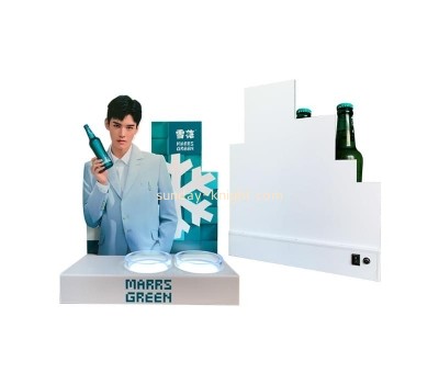 Plexiglass supplier custom acrylic beer display props wine bottle display stand WDK-209