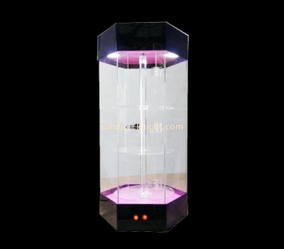 Acrylic manufacturer customized lit curio cabinet EDK-016