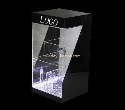 Custom acrylic black display cabinet with lights EDK-018