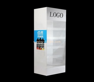 Custom acrylic white led display cabinet EDK-019