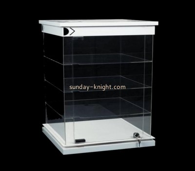 Custom lucite lighted curio display cabinet EDK-039