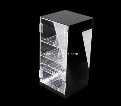 Custom plexiglass small lighted curio cabinet EDK-055
