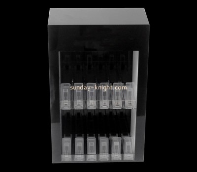 Custom plexiglass lighted corner curio cabinet EDK-053