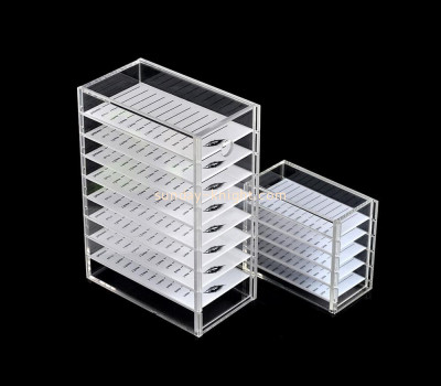 Acrylic factory customized fake eyebrow display case MDK-427