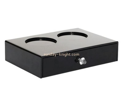 OEM customized hotel supplies acrylic box with cup holder DBK-1376