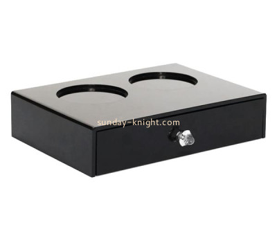 OEM customized hotel supplies acrylic box with cup holder DBK-1376