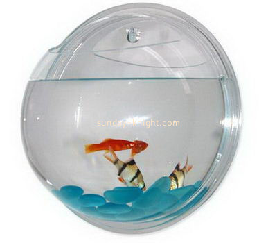 OEM custom wall hanging plexiglass fish bowl acrylic plant pot FTK-027