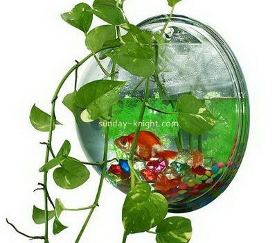 OEM custom wall acrylic plant pot perspex fish bowl FTK-028