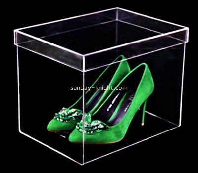 OEM custom acrylic shoe display case lucite shoe showcase SSK-025