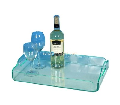 OEM supplier customized acrylic serving tray plexiglass tray STK-112