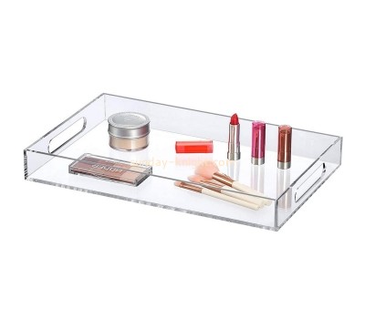 OEM supplier customized acrylic clear serving tray lucite makeup tray STK-123