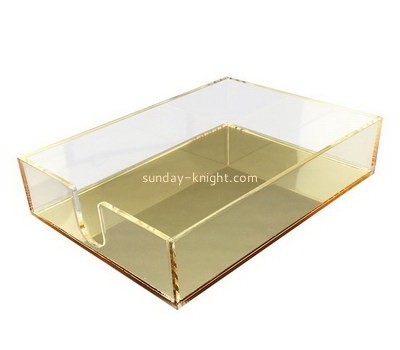 OEM supplier customized acrylic paper tray plexiglass letter tray STK-127
