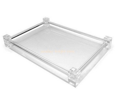 OEM supplier customized acrylic serving platters plexiglass hotel supplies holder STK-128