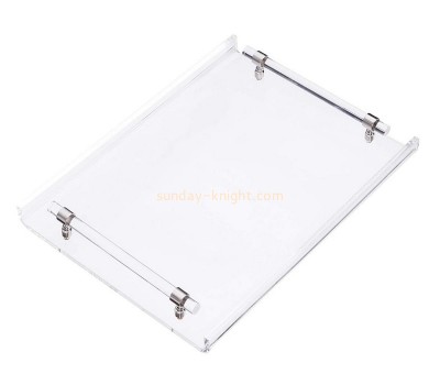 OEM supplier customized acrylic tray breakfast tray serving tray STK-129