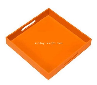 OEM supplier customized acrylic serving tray plexiglass breakfast tray STK-133