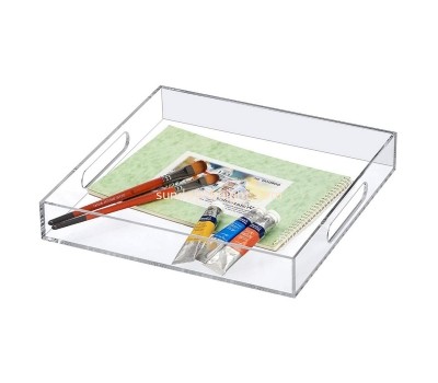 OEM supplier customized acrylic serving tray perspex painting tray STK-135
