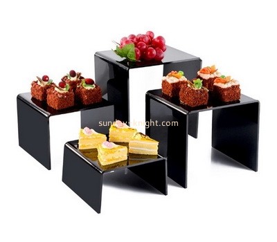 OEM supplier customized acrylic cupcake display riser plexiglass dessert display stand FSK-193