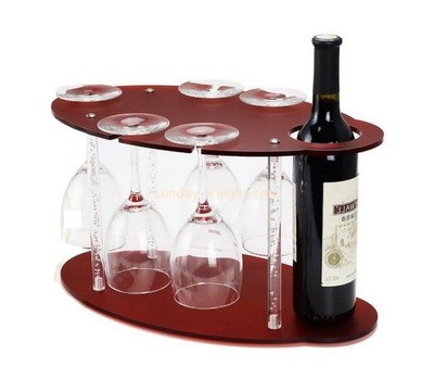 OEM supplier customized acrylic glass and wine bottle holder WDK-213