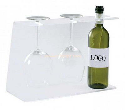 OEM supplier customized acrylic wine glass and bottle stand WDK-215