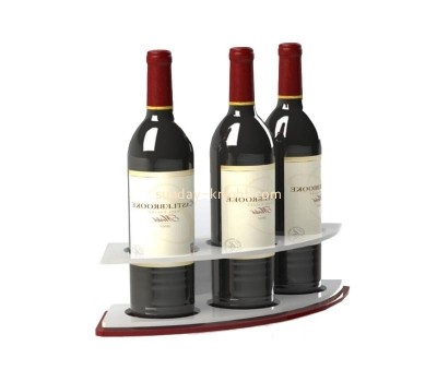 OEM supplier customized acrylic wine bottle holder plexiglass wine bottle stand WDK-219