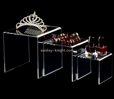 OEM supplier customized acrylic jewelry display riser lucite display stand JDK-700