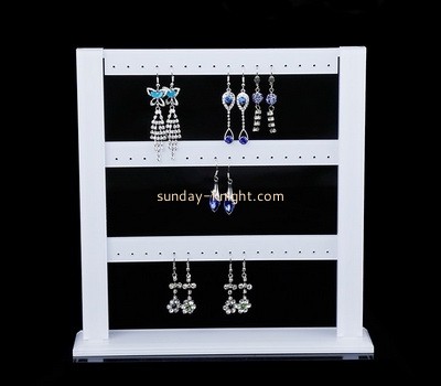 OEM supplier customized acrylic earring display stand perspex jewelry display bar JDK-702