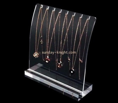 OEM supplier customized acrylic necklace display stand lucite jewelry display rack JDK-703