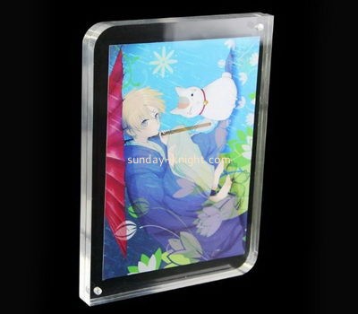 OEM supplier customized acrylic magnetic photo frame lucite picture frame APK-046