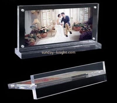 Wholesale acrylic photo picture frame acrylic cube photo frame wholesale mini magnetic photo frame APK-040
