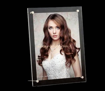 Picture frame manufacturer custom acrylic free standing funia picture photo frame APK-032