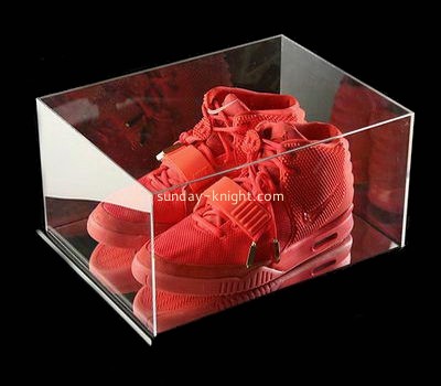 OEM custom plexiglass shoe display case perspex shoe show case SSK-030