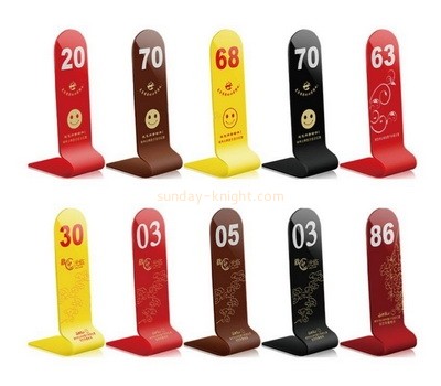 Customize acrylic table number sign HCK-006