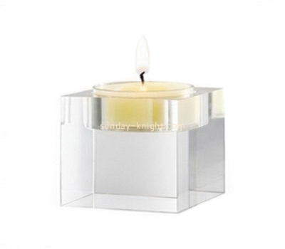 Clear acrylic tealight holders HCK-019