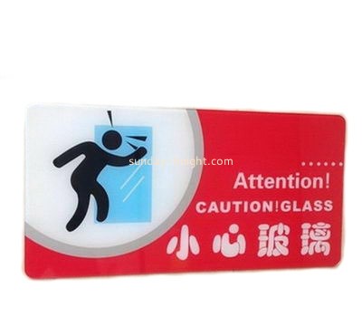 2016 fashion design high quality acrylic warning sign holders wall mount HCK-030
