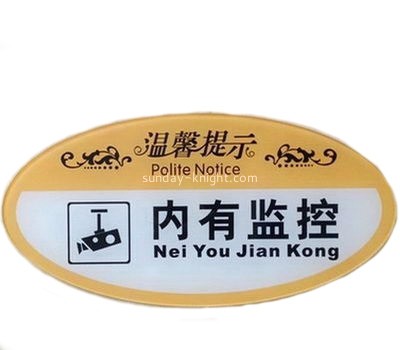 Wall mounted acrylic sign holder board HCK-032