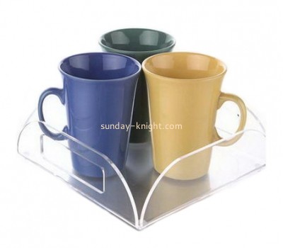 Perspex manufacturers custom acrylic cup tray holder HCK-061