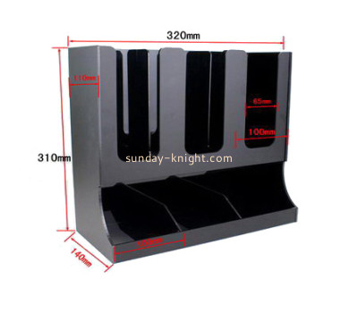 Lucite manufacturer custom acrylic disposable coffee cup holder HCK-072