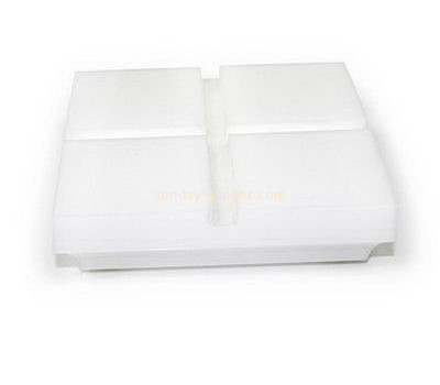 Acrylic plastic supplier custom table glass coasters HCK-083