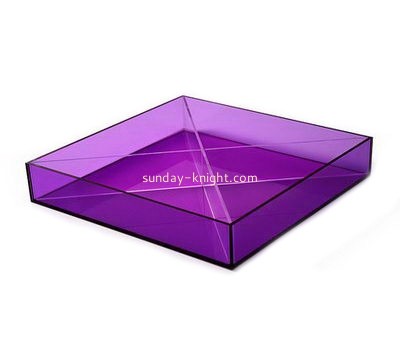 Perspex manufacturers custom acrylic snacks serving tray HCK-105