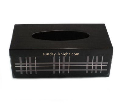 Lucite manufacturer custom acrylic facial tissue box holder HCK-115