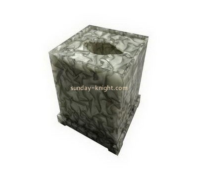 Plastic suppliers custom acrylic tissue box holder HCK-123