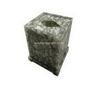 Plastic suppliers custom acrylic tissue box holder HCK-123