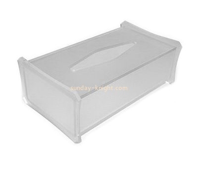Acrylic plastic supplier custom lucite facial tissue box HCK-125