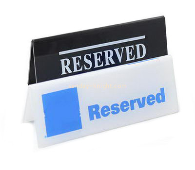 Plexiglass company custom acrylic reserved sign HCK-164