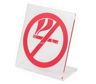 Plastic company custom acrylic smoking prohibited sign HCK-172