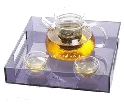 Acrylic display manufacturer custom lucite tea cup and plate holder HCK-174